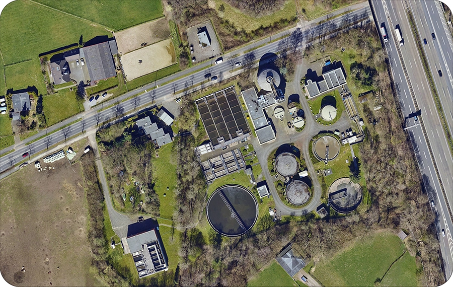 Luftbild Klärwerk Hochdahl
