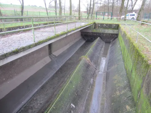 Regenbeckenanlage Tillmannshöfen Zustand vor Umbau