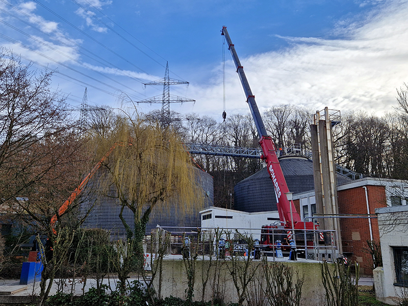 demontagearbeiten faulturm ohligs