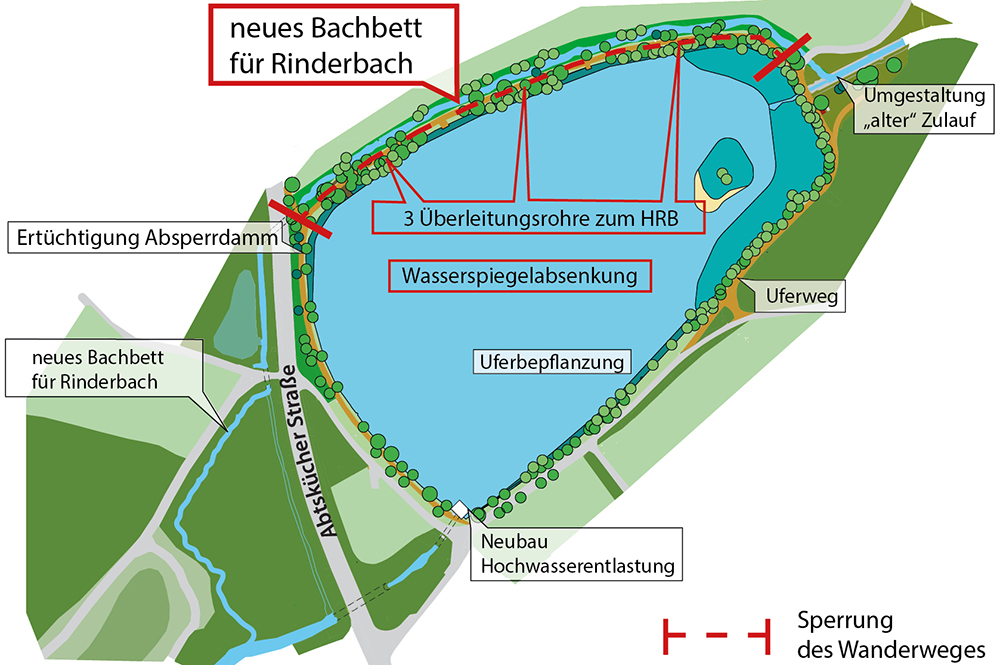 lageplan umgestaltung umlaufgraben rinderbach
